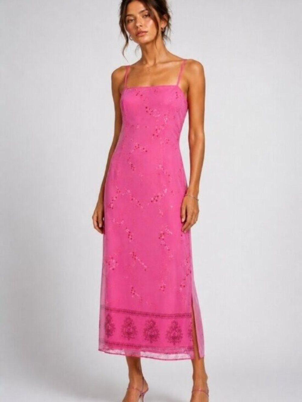 NEW Vintage All That Jazz Y2k 90s Midi Slip Dress Size 13/14